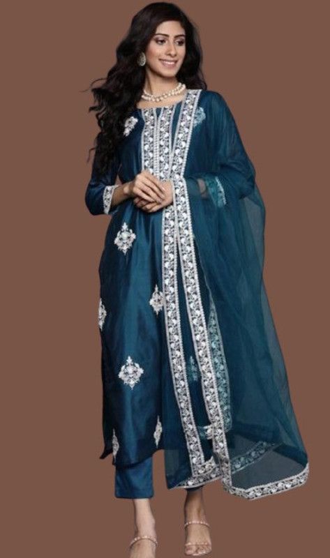 SHYAMALI FASHION Embroidered Kurta, Salwar & Dupatta Set
