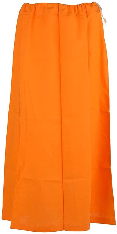 Abn Traders Petticoat Orange Cotton Blend Petticoat  (Free)