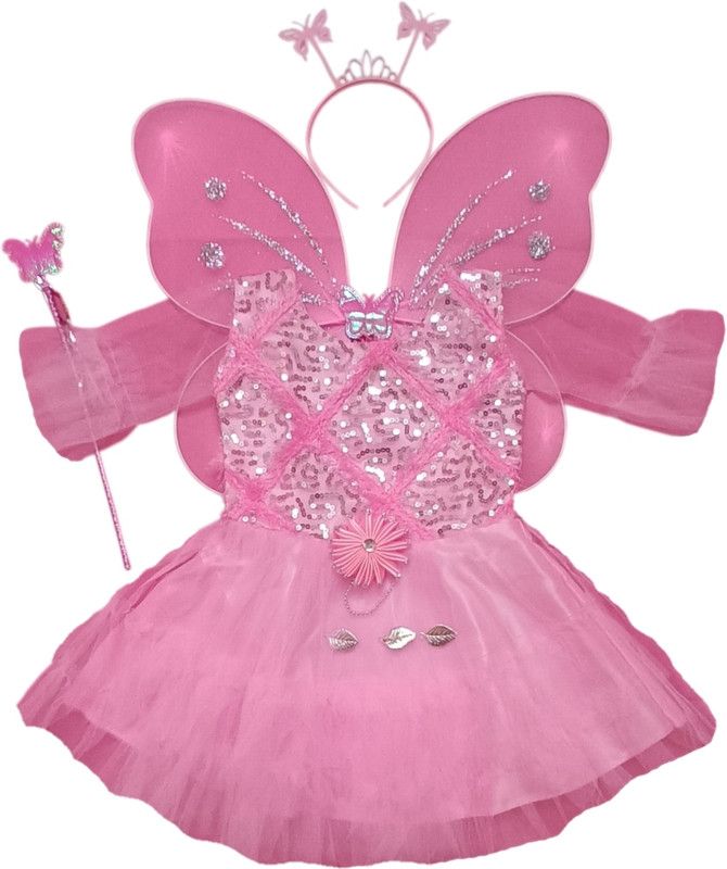 Disney Princess Baby Girls Midi/Knee Length Party Dress  (Pink, Sleeveless)