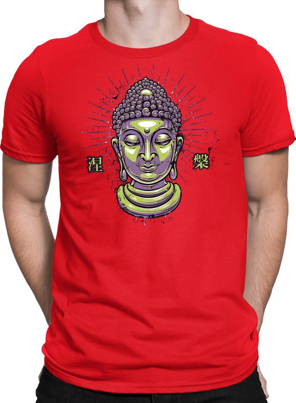 Printed Men's Round Neck Red Tshirt/Shirt (Half Sleeve Cotton T-Shirts_07 Men Printed Round Neck Cotton Blend Red T-Shirt