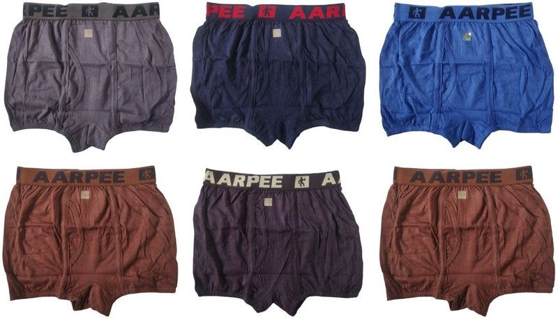 Pack of 6 Solid Men Trunk