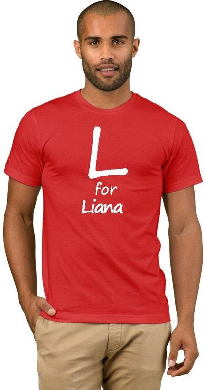 Liana College Stylish 29 Men Printed Round Neck Cotton Blend Red T-Shirt