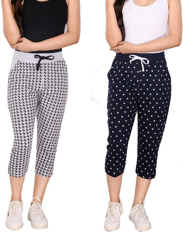 CAPRI for Women Women Grey, Dark Blue Capri