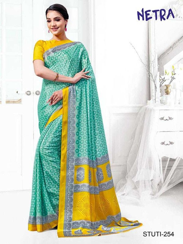 Banarasi Crepe Saree  (Dark Blue)
