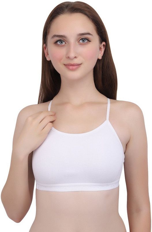 Women Cami Bra Non Padded Bra  (White)