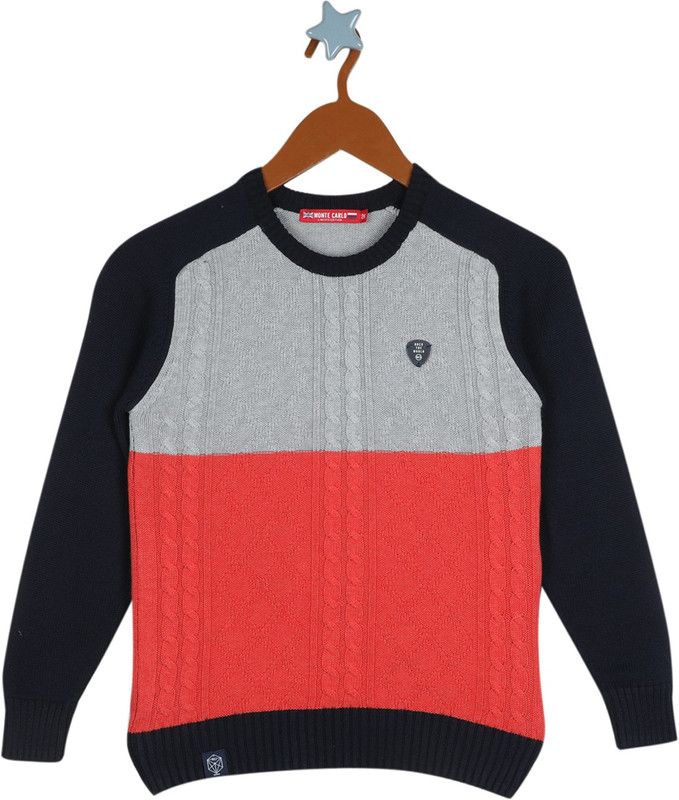 MONTE CARLO Round Neck Printed Boys Pullover