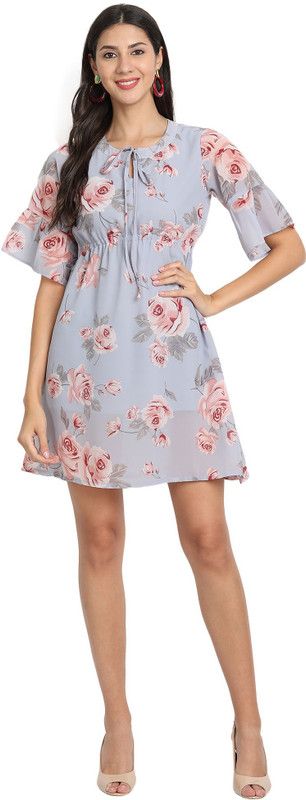 Women Skater Grey Dress