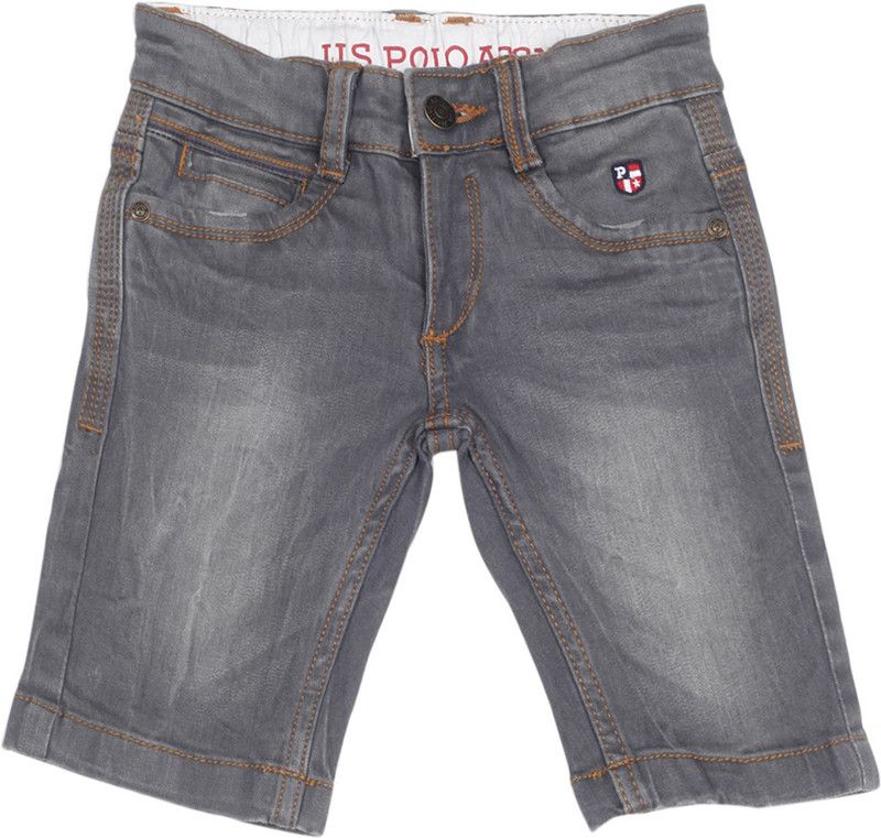 Short For Boys Casual Solid Cotton Blend