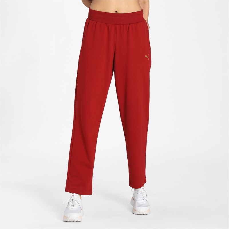 Wmn Graphic Pants 11 Women Graphic Print Red Track Pants
