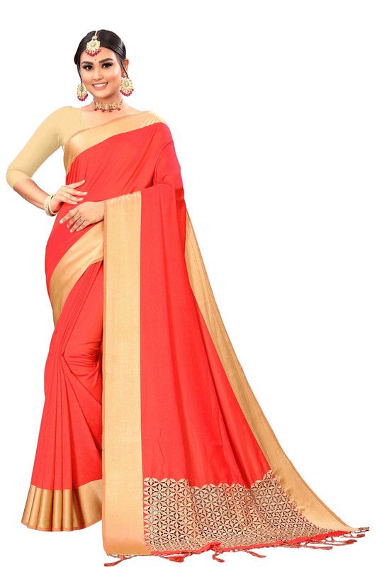 Self Design Bollywood Satin Saree  (Pink)