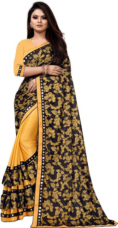 Bollywood Lycra Blend Saree  (Multicolor)