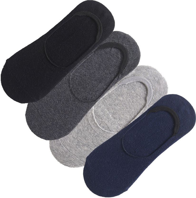 Unisex Solid Ankle Length  (Pack of 4)