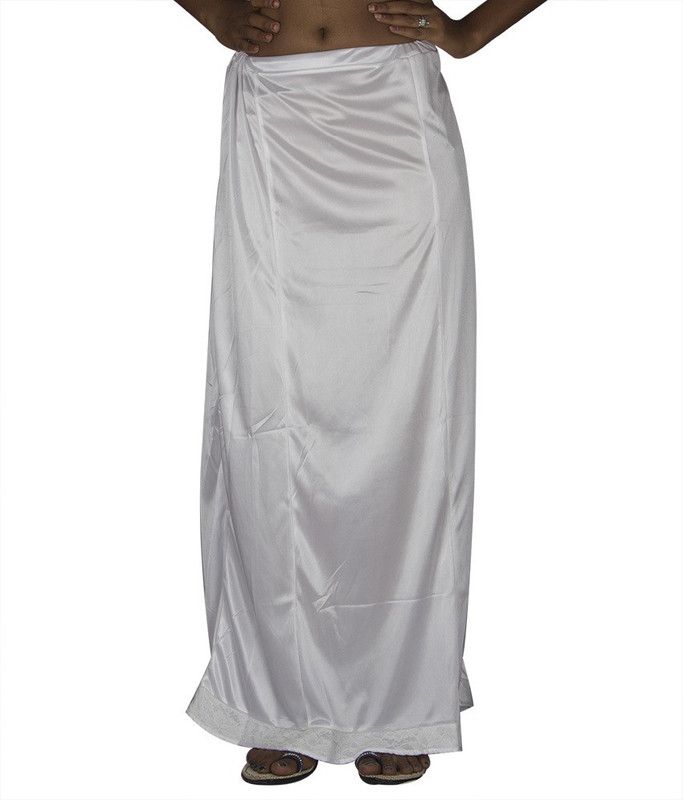 MSM mmWhiteXL422 Lycra Blend Petticoat  (XL)