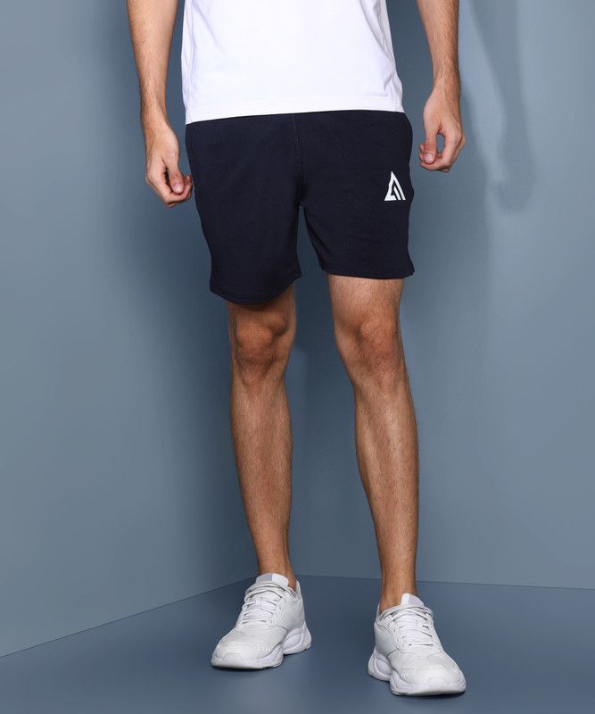 Solid Men Blue Basic Shorts, Regular Shorts, Cycling Shorts, Running Shorts, Sports Shorts