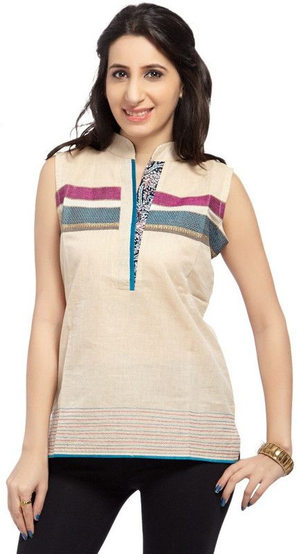 Casual Sleeveless Solid Women Pink, Beige, Light Green Top