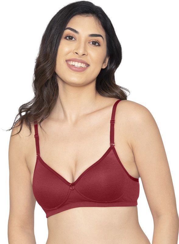 Women Everyday Lightly Padded Bra  (Maroon)