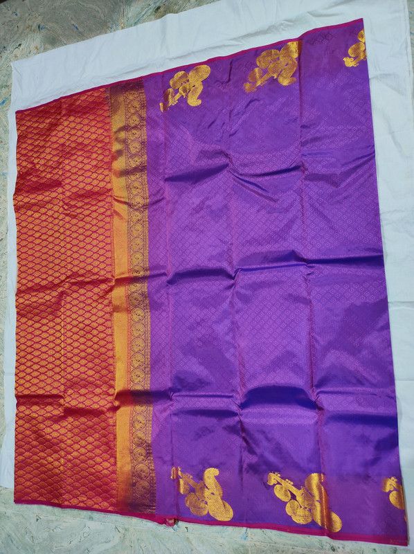 Handloom Pure Silk Saree  (Multicolor)