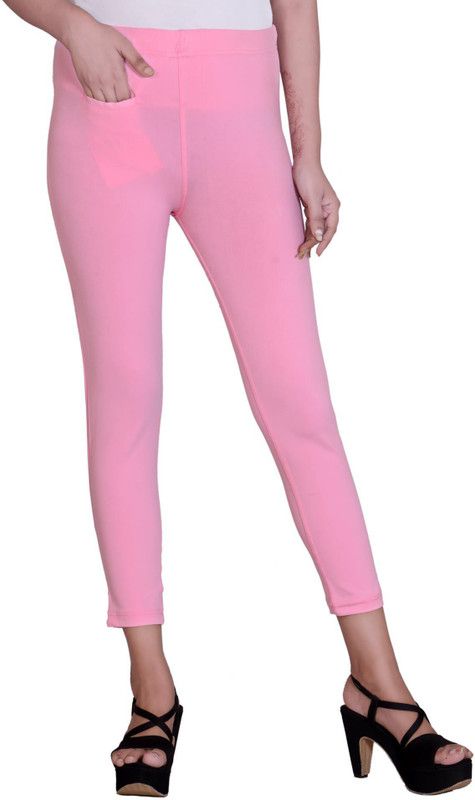 HadaCollection Pink Jegging  (Solid)