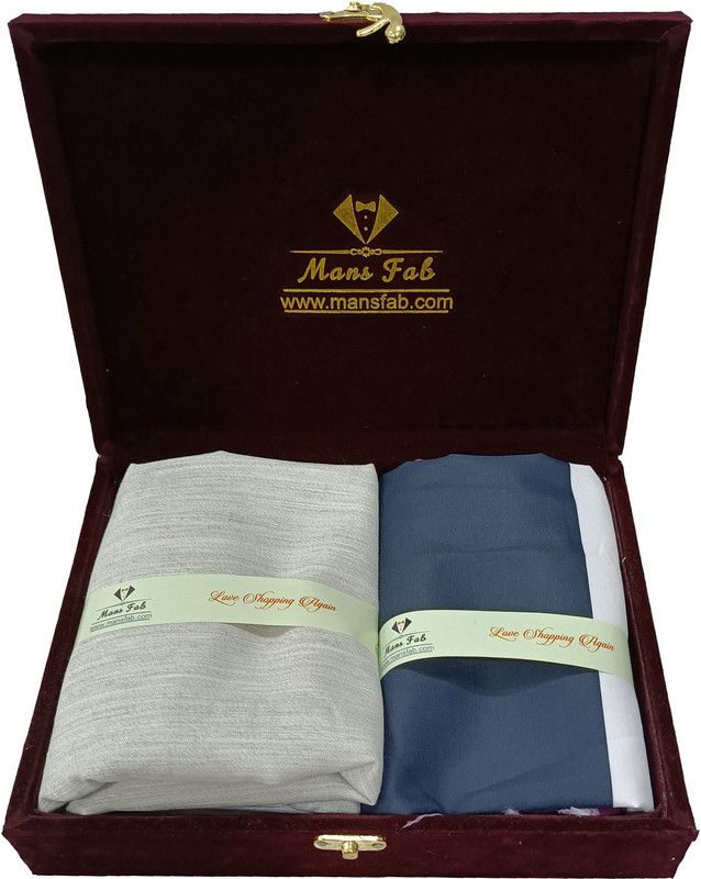Unstitched Cotton Silk Shirt & Trouser Fabric Solid