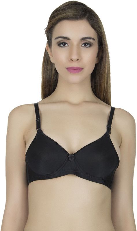 Women T-Shirt Bra  (Black)