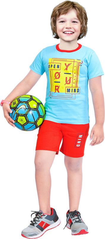 Baby Boys Casual Dress T-shirt  (Blue)