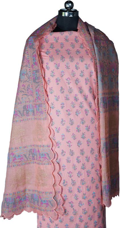 Unstitched Cotton Blend Multipurpose Running Fabric Floral Print, Paisley, Colorblock