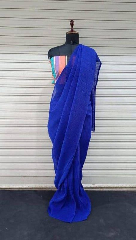 Dyed Daily Wear Georgette Saree  (Pack of 2, Red)
