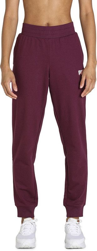 Zippered Stripe Logo Pants Women Striped Purple Track Pants