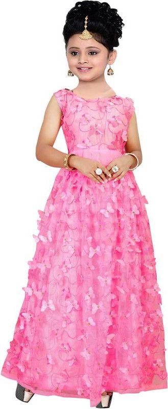 Semi Stitched Net/Lace Salwar Suit Material Embellished