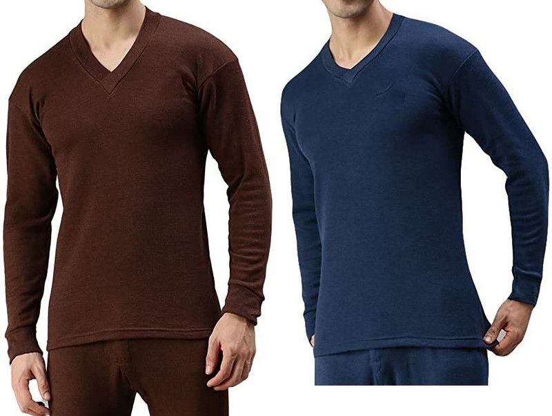 Men's Thermal Wear With Superior Heat Slim Fit Solid Thermal Vest For Men Men Top Thermal