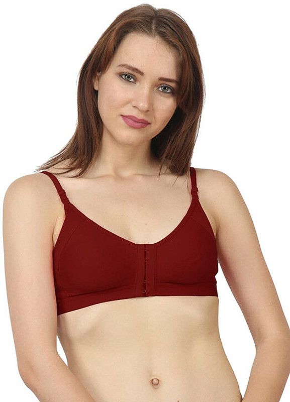 Women Everyday Non Padded Bra  (Maroon)