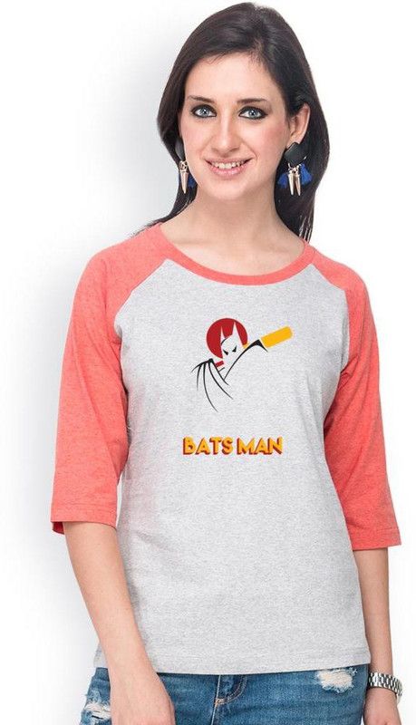 Casual Regular Sleeves Printed Women Red, Grey Top