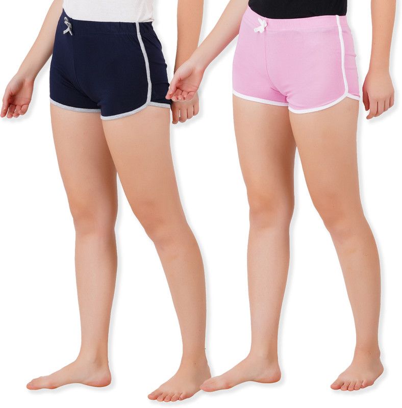 Pack of 2 Self Design Women Beige Night Shorts