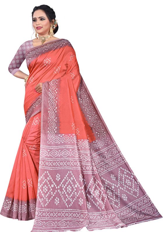 Fashion Art Silk Saree  (Purple, Pink)