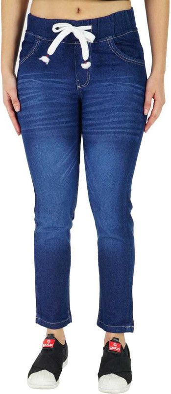 CREATARO YOUR LIFE Dark Blue Jegging  (Solid)