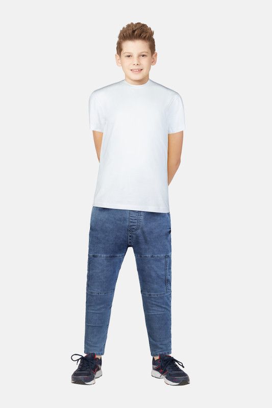 Boys Mid Rise Light Blue Jeans