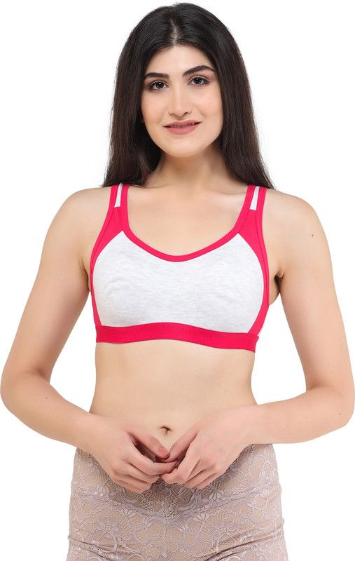Women Minimizer Non Padded Bra  (Pink, White)