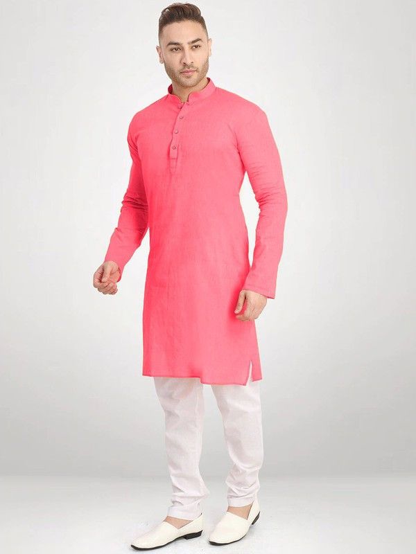 Men Salwar and Kurta Set Cotton Blend