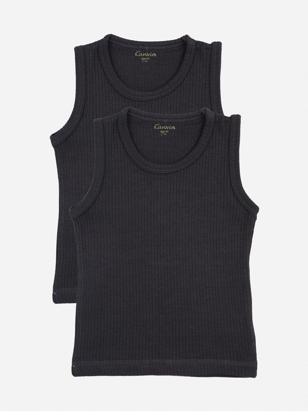 Top Thermal For Boys  (Black, Pack of 2)