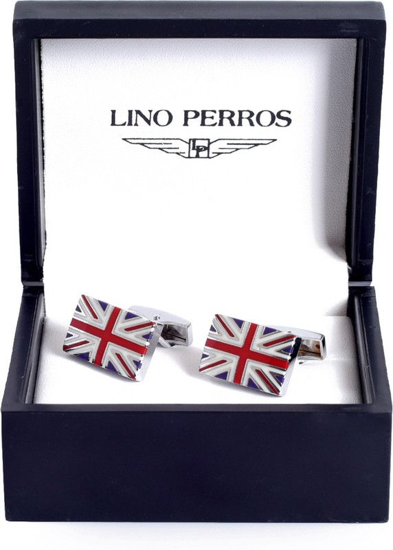 LINO PERROS Alloy Cufflink Set  (Red)