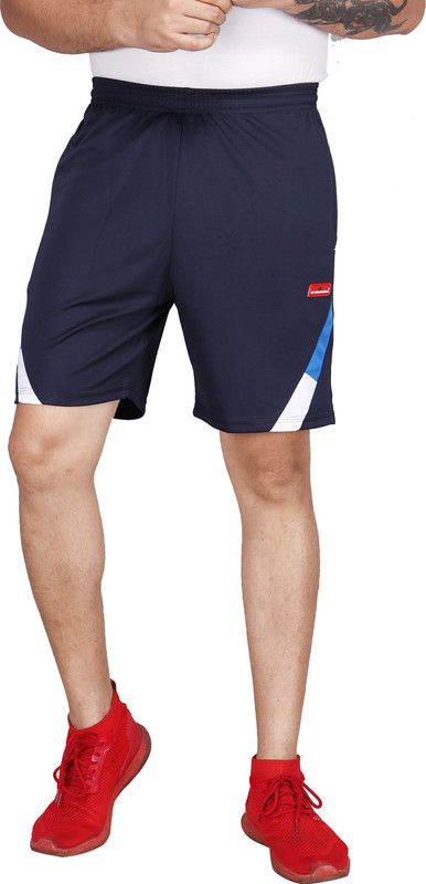 Solid Men Blue Gym Shorts, Night Shorts, Sports Shorts, Beach Shorts