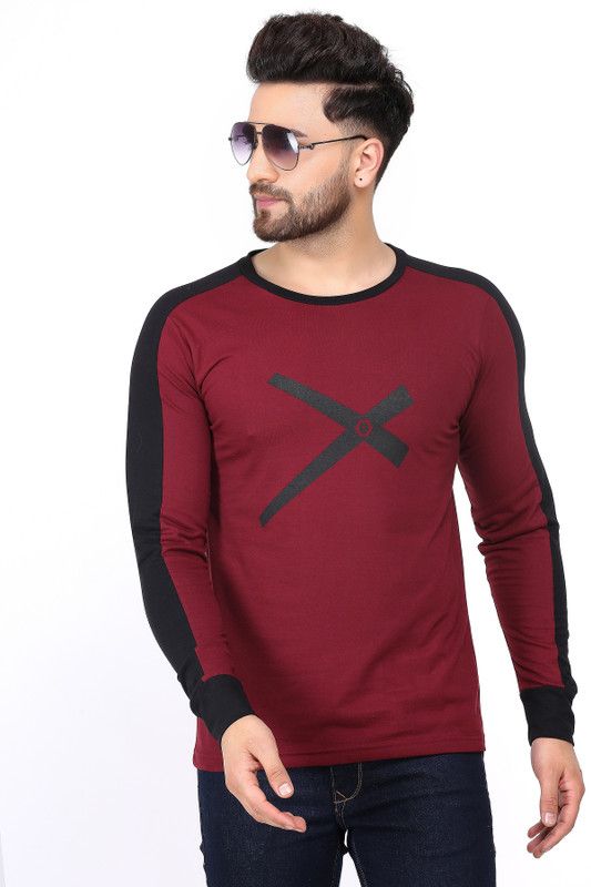 Printed Men Multicolor, Black T-Shirt