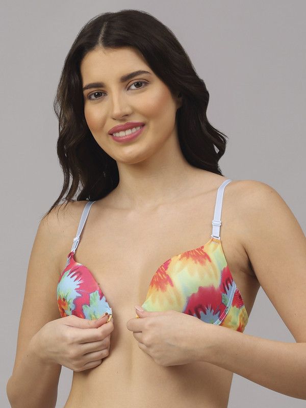 Perfect front closure Pushup Bra Women Push-up Heavily Padded Bra  (Multicolor)