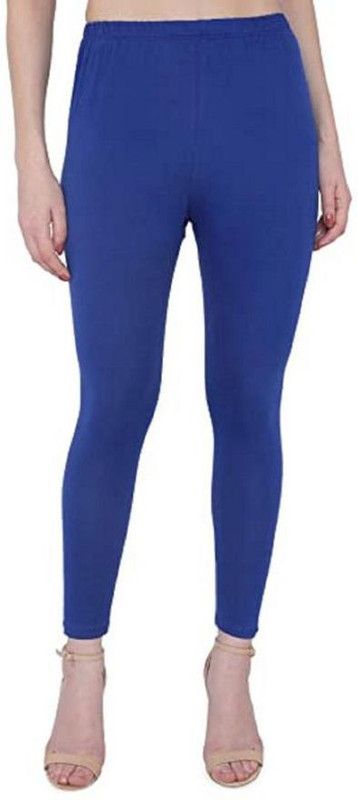 SKF Churidar Western Wear Legging  (Blue, Solid)