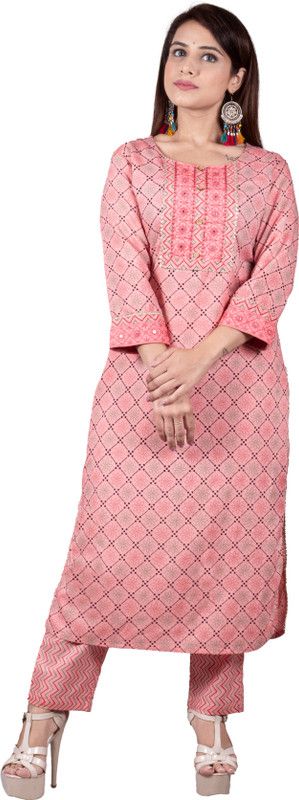 Women Viscose Rayon Kurta and Pyjama Set