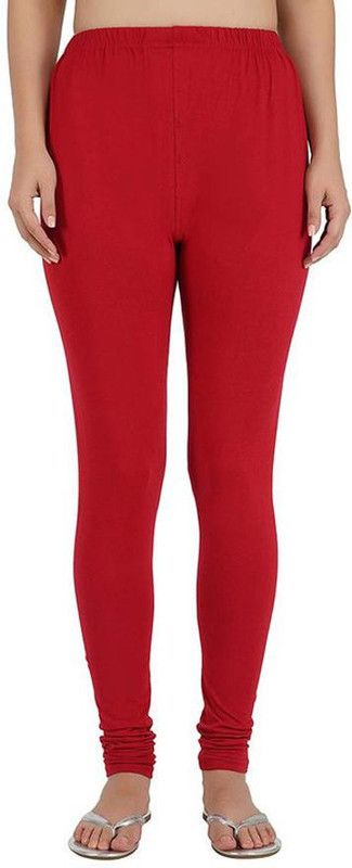 NYMEX Footed Western Wear Legging  (Red, Solid)