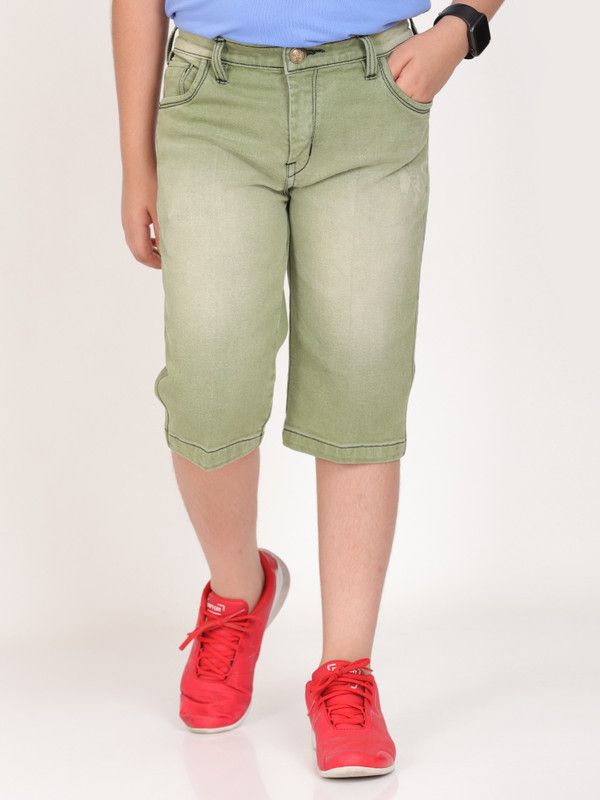 Three Fourth For Boys  (Light Green Pack of 1)