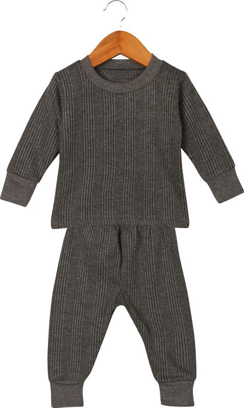 Top - Pyjama Set Thermal For Boys & Girls  (Grey, Pack of 1)