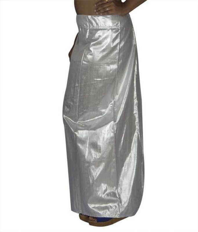 MSM mmleathershimmersilver Cotton Blend Petticoat  (XXL)