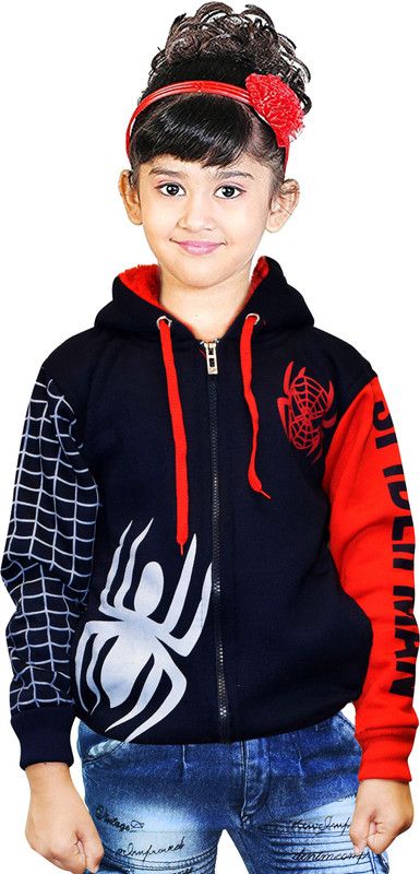 AD & AV Round Neck Printed Girls Pullover